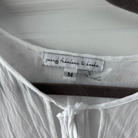 White bohemian blouse - Picture 3 of 5